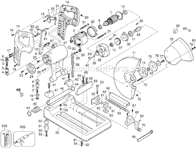 Part Location Diagram of 791114-00 DeWALT Spring